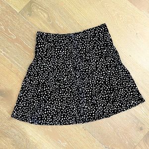 H&M Mini Skirt with Hook & Eye Front